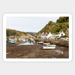 Fishguard, Harbour Fishing Boats, Pembrokeshire, Wales Sticker